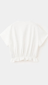 Mango camiseta easy in off white