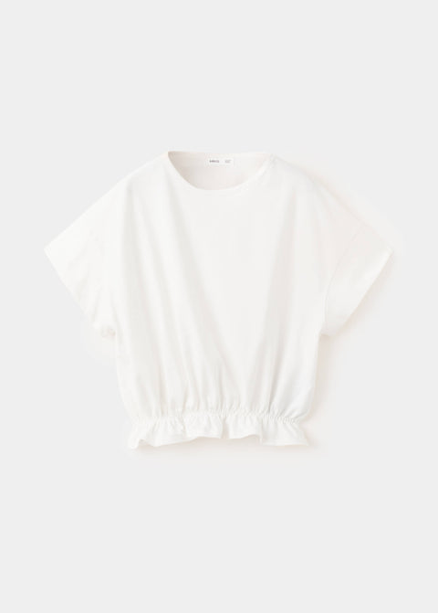 Mango t-shirt easy in off white