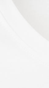 Mango camiseta bellow in white