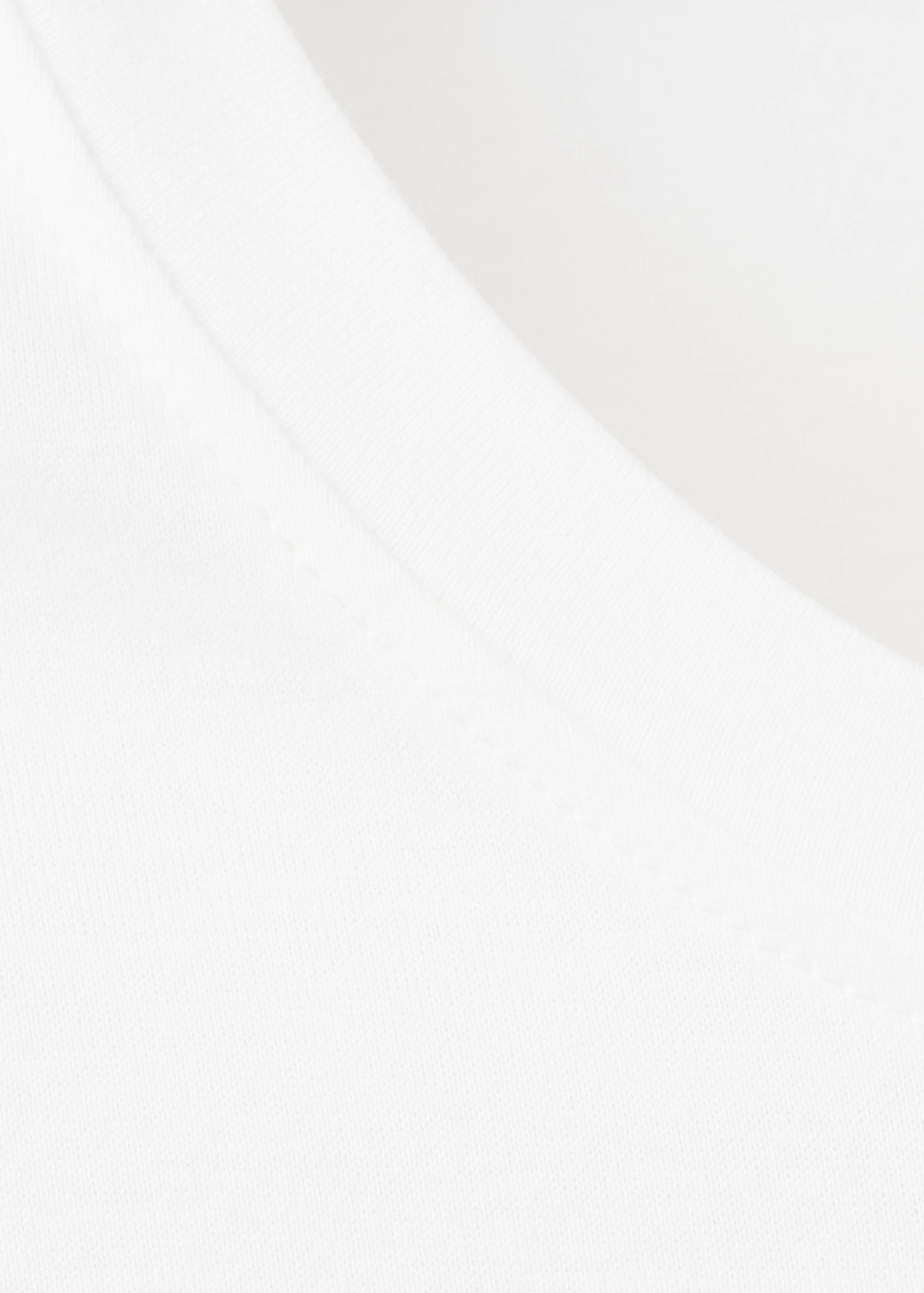 Mango camiseta bellow in white