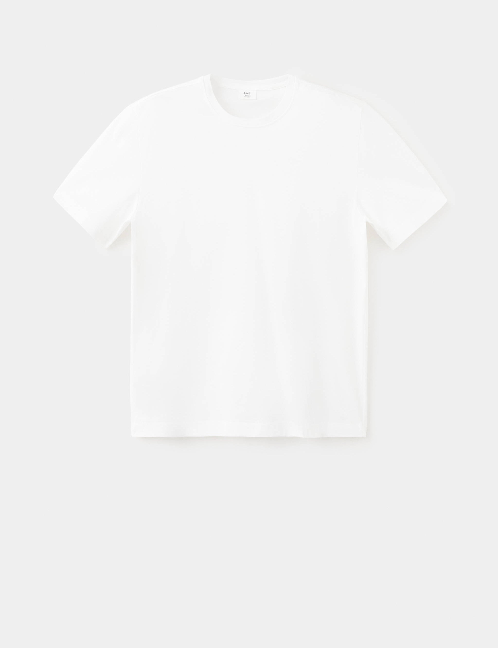 Mango camiseta bellow in white