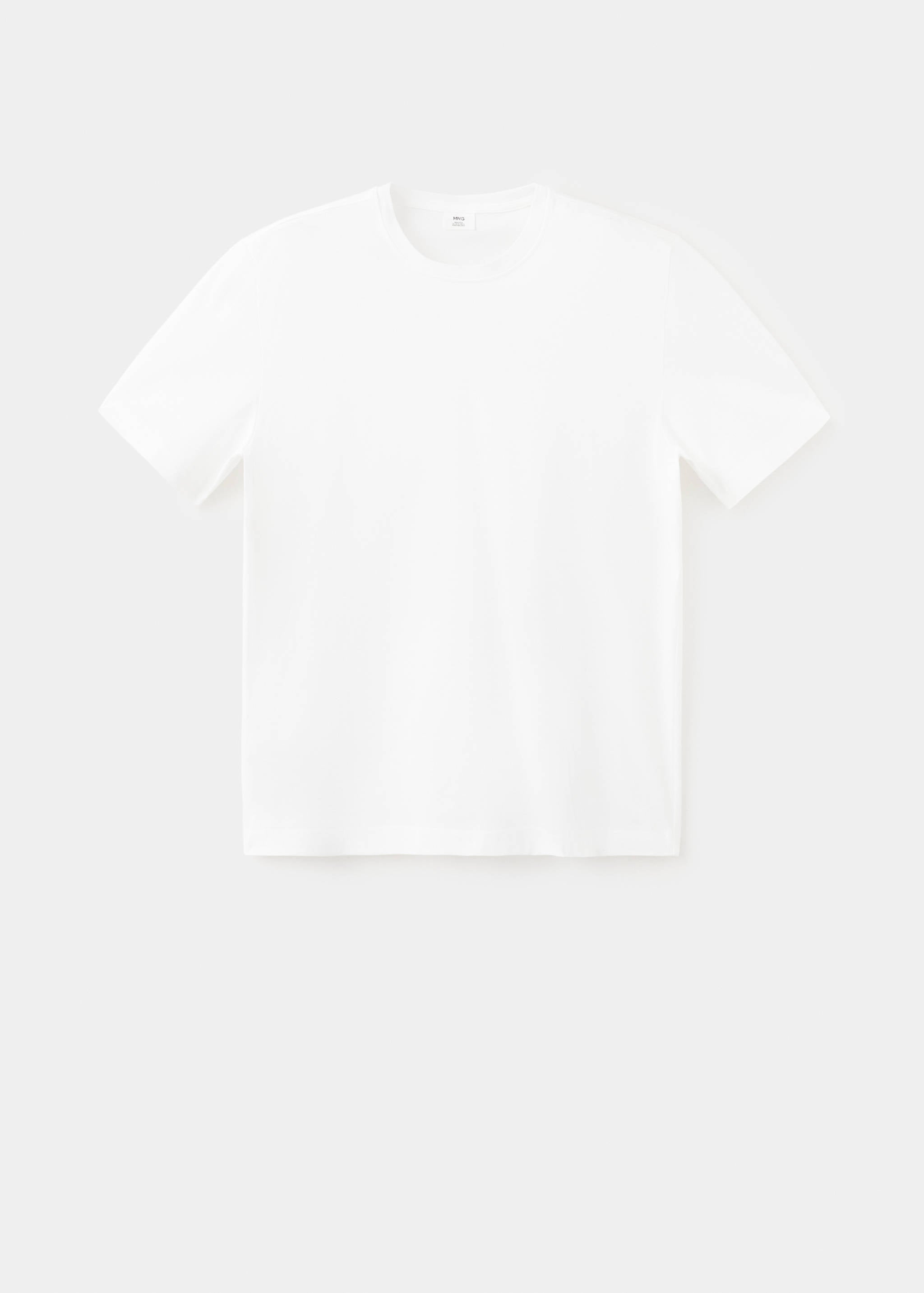 Mango camiseta bellow in white