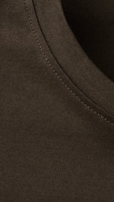Mango camiseta bellow in brown