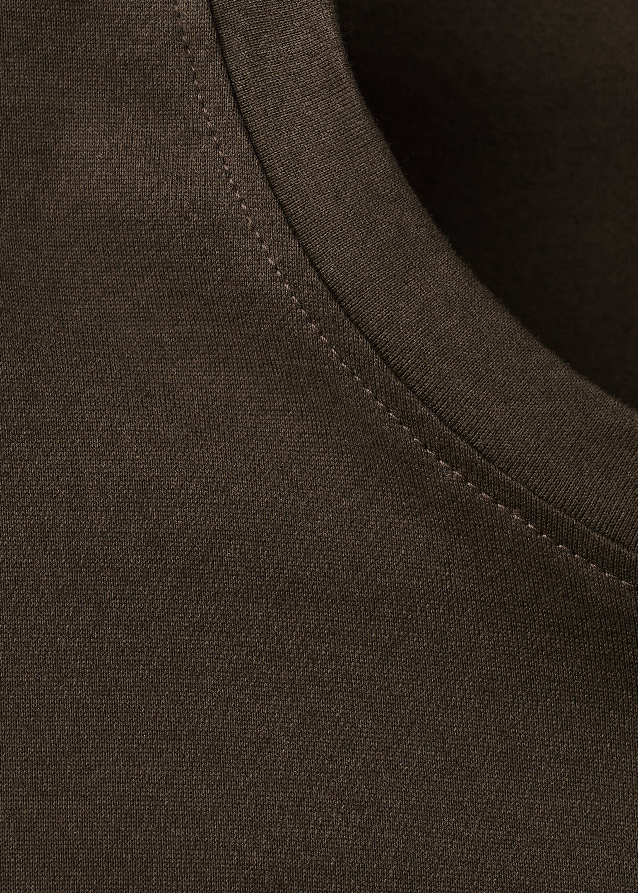 Mango camiseta bellow in brown