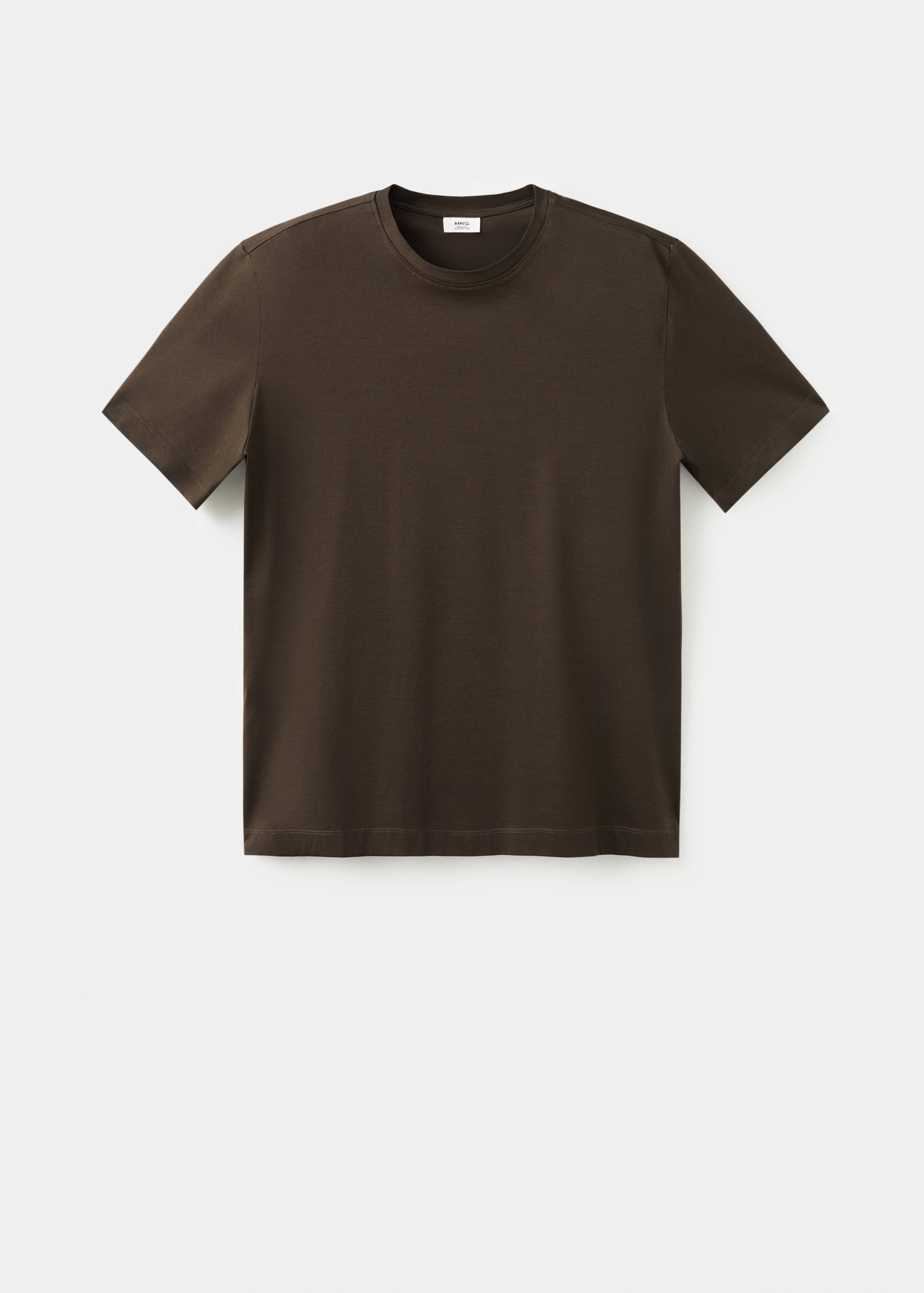 Mango camiseta bellow in brown