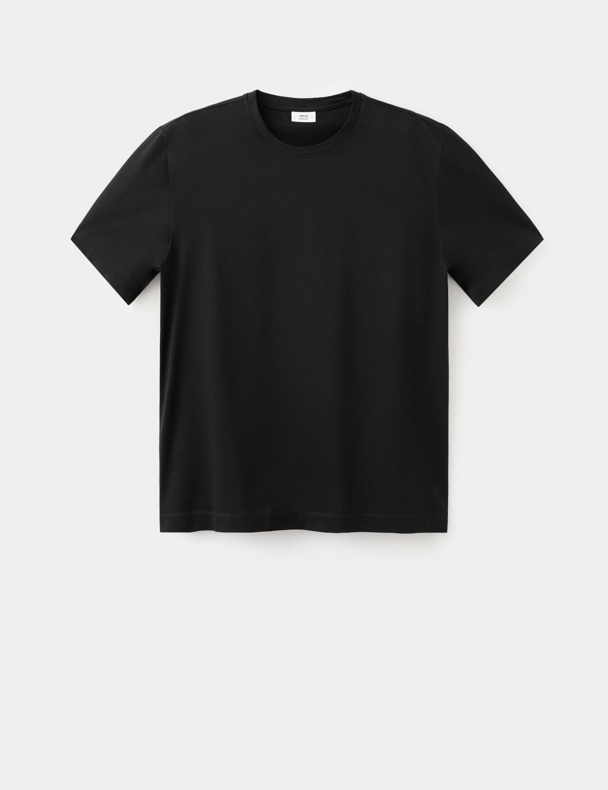Mango camiseta bellow in black