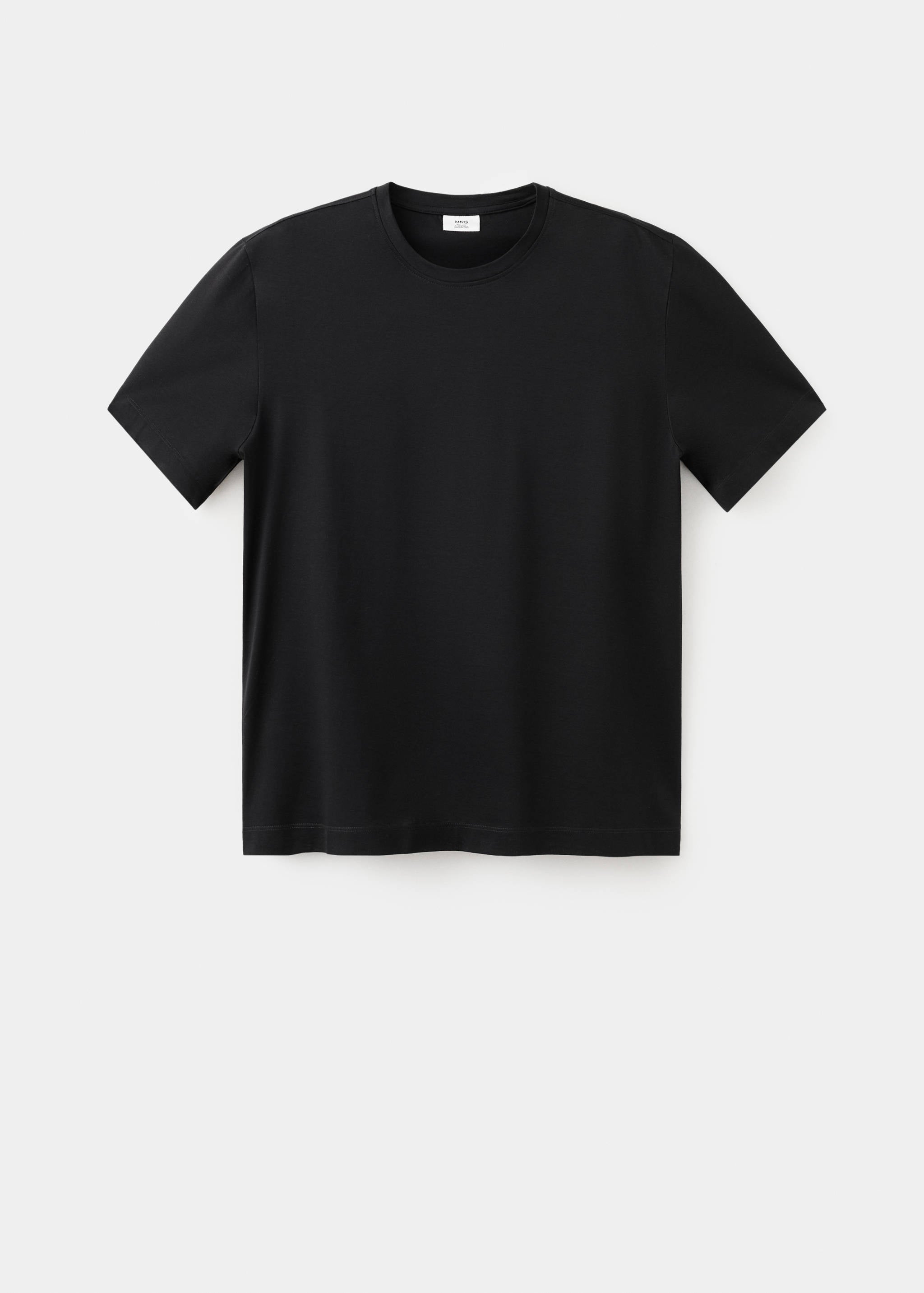 Mango camiseta bellow in black