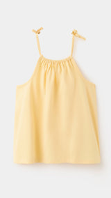 Mango camiseta samy in pastel yellow