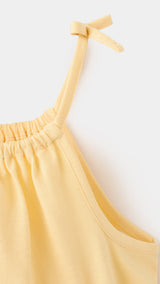 Mango camiseta samy in pastel yellow