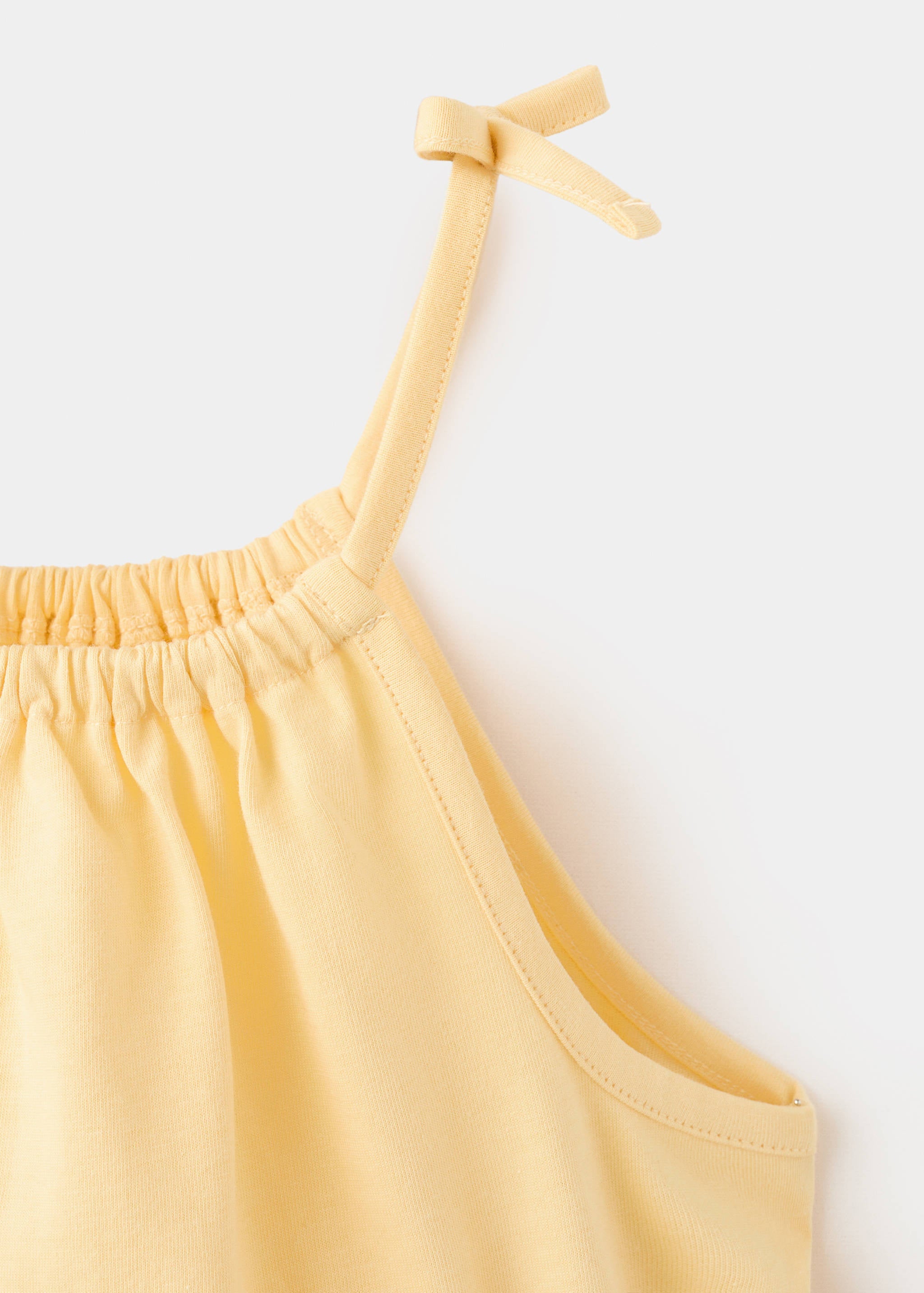 Mango camiseta samy in pastel yellow