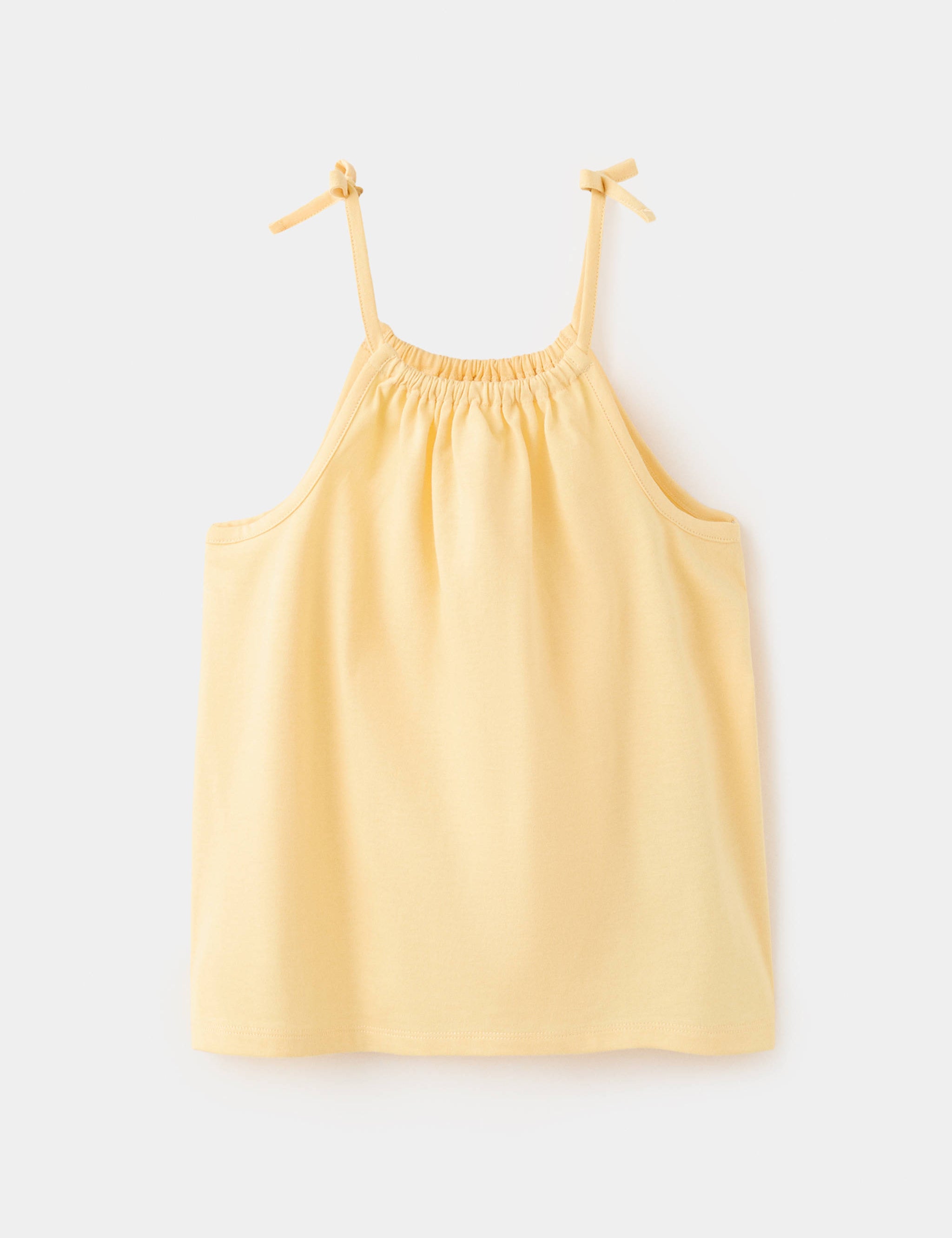 Mango camiseta samy in pastel yellow