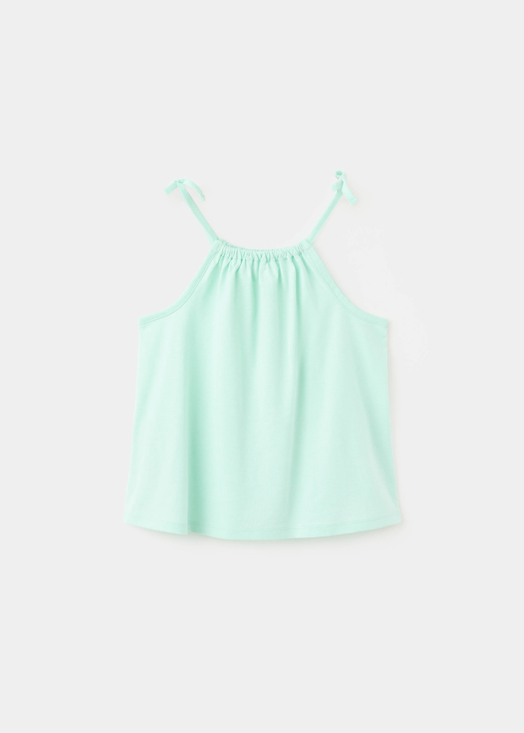 Mango camiseta samy in pastel green