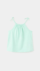 Mango camiseta samy in pastel green