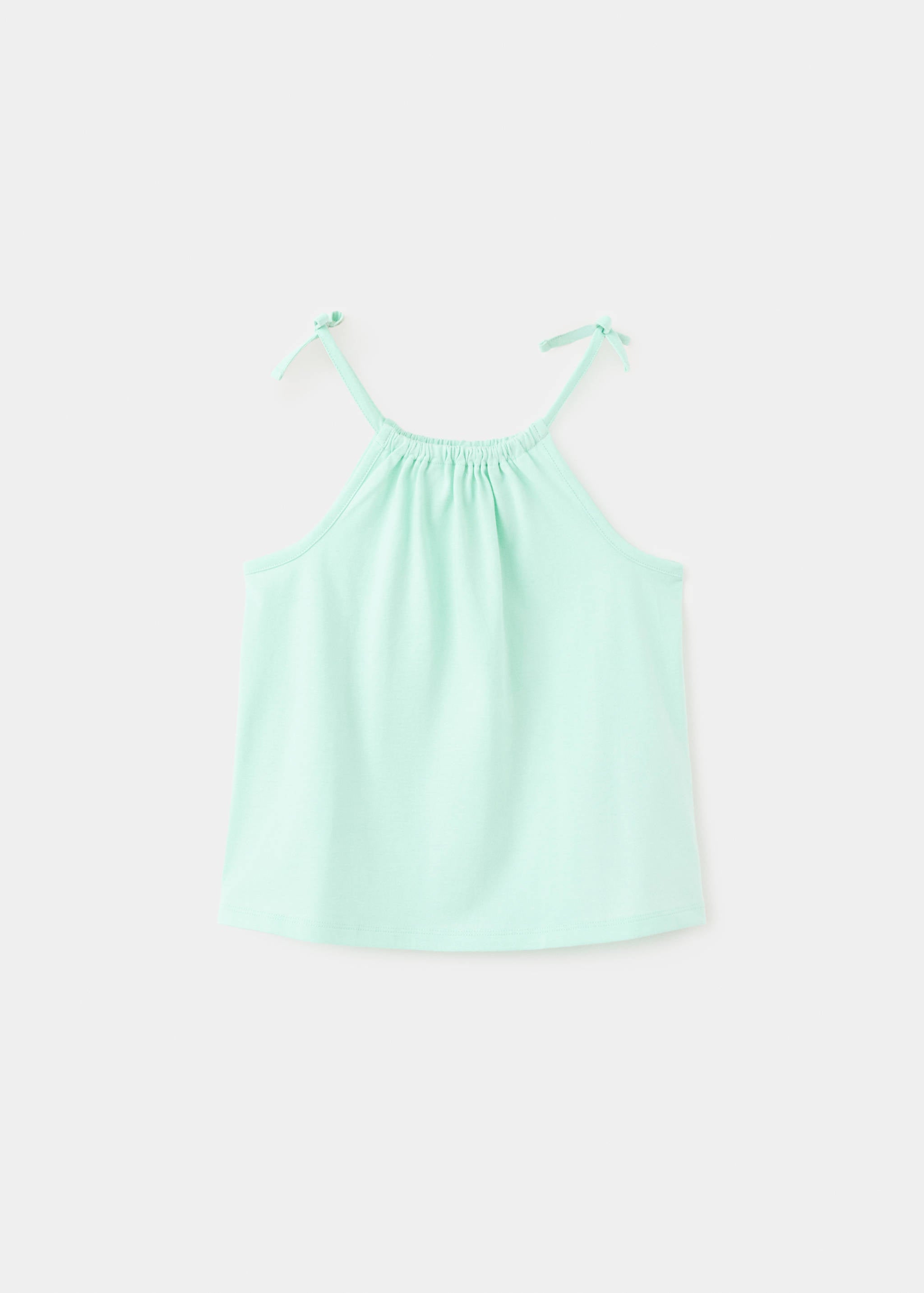 Mango camiseta samy in pastel green