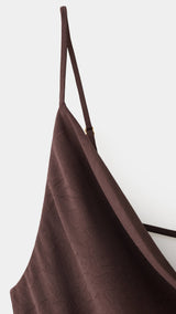 Mango vestido rouje in chocolate