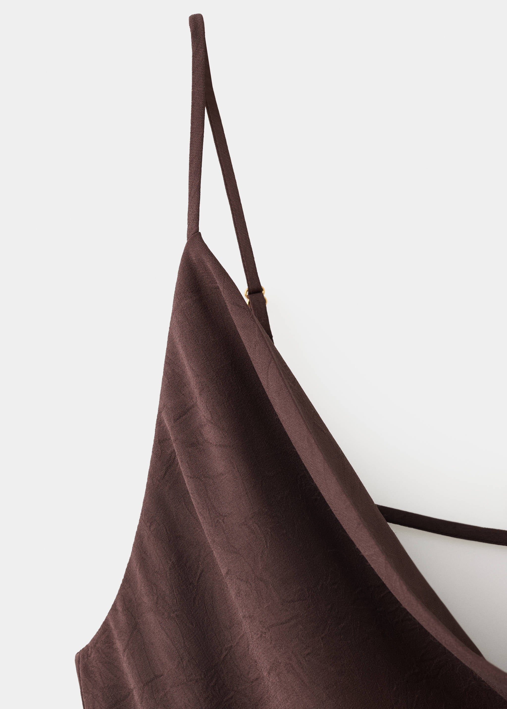 Mango vestido rouje in chocolate