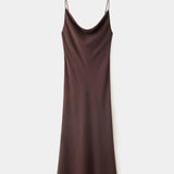 Mango vestido rouje in chocolate