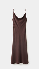 Mango vestido rouje in chocolate