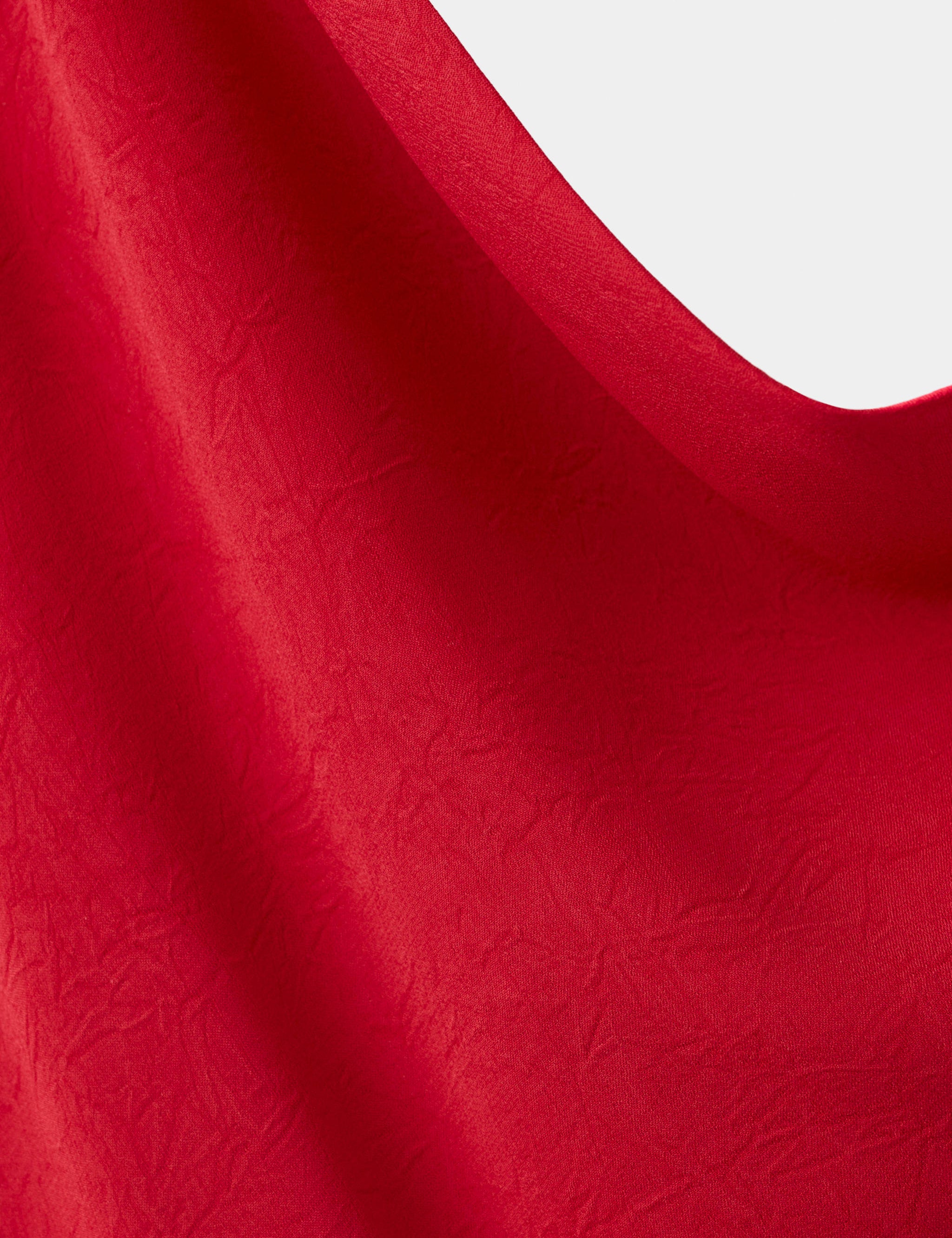 Mango vestido rouje in red