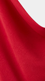 Mango vestido rouje in red