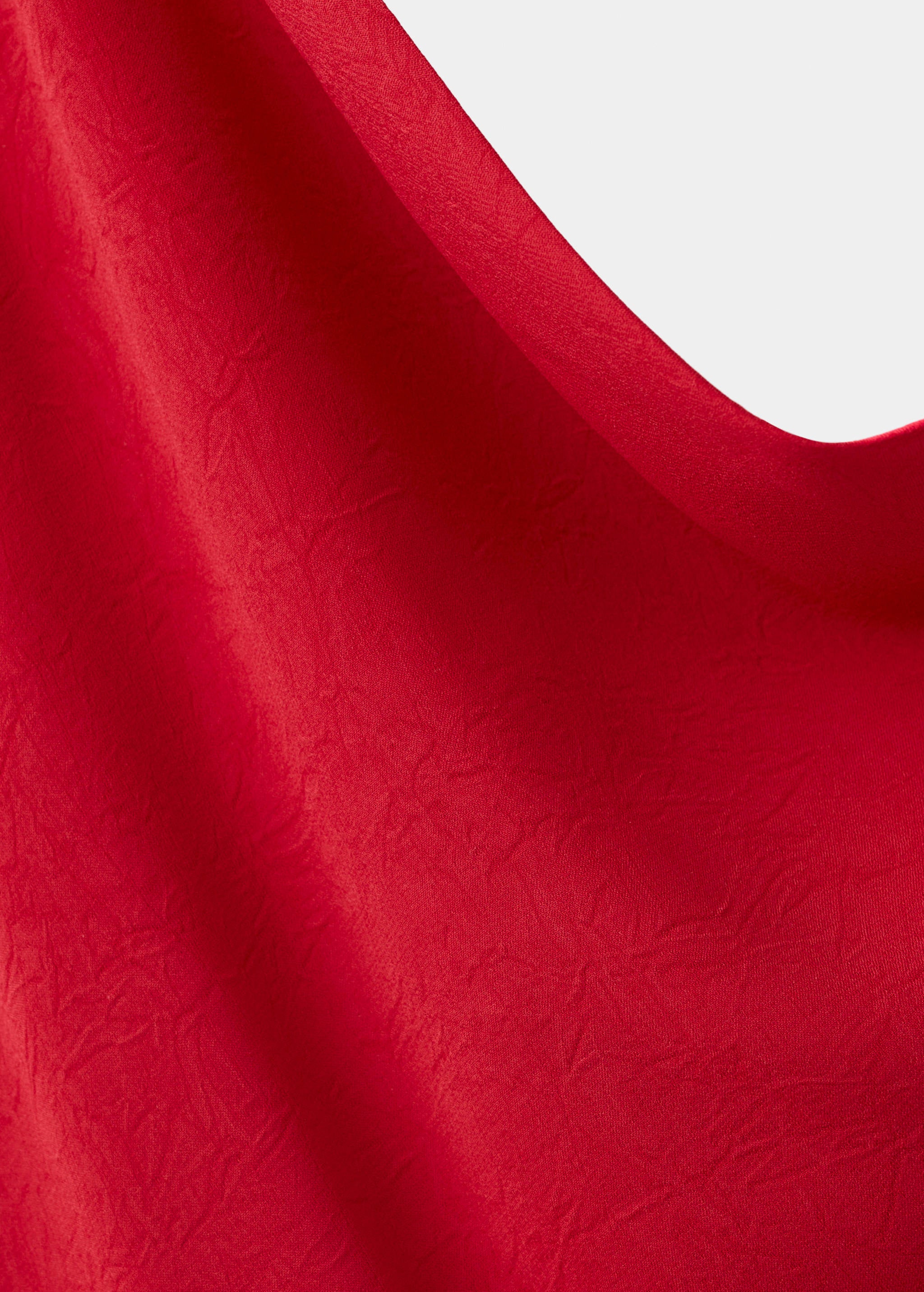 Mango vestido rouje in red