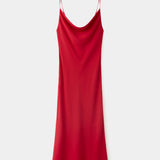 Mango vestido rouje in red