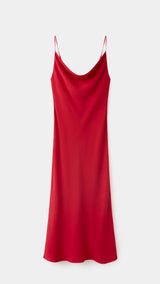 Mango vestido rouje in red