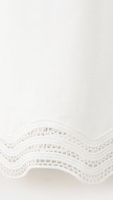 Mango camiseta ona in white