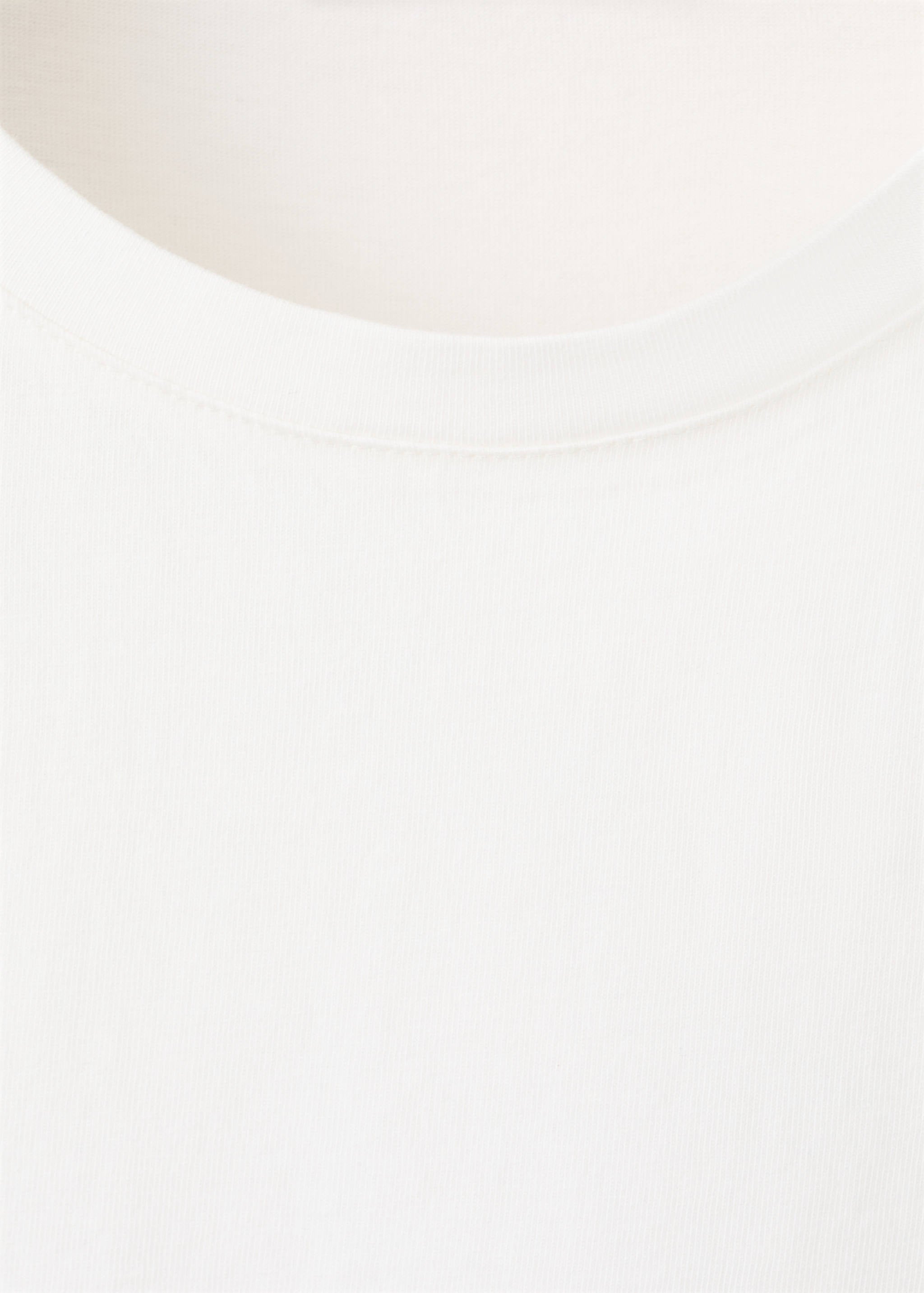 Mango camiseta ona in white