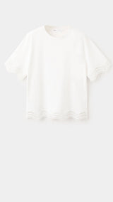 Mango camiseta ona in white