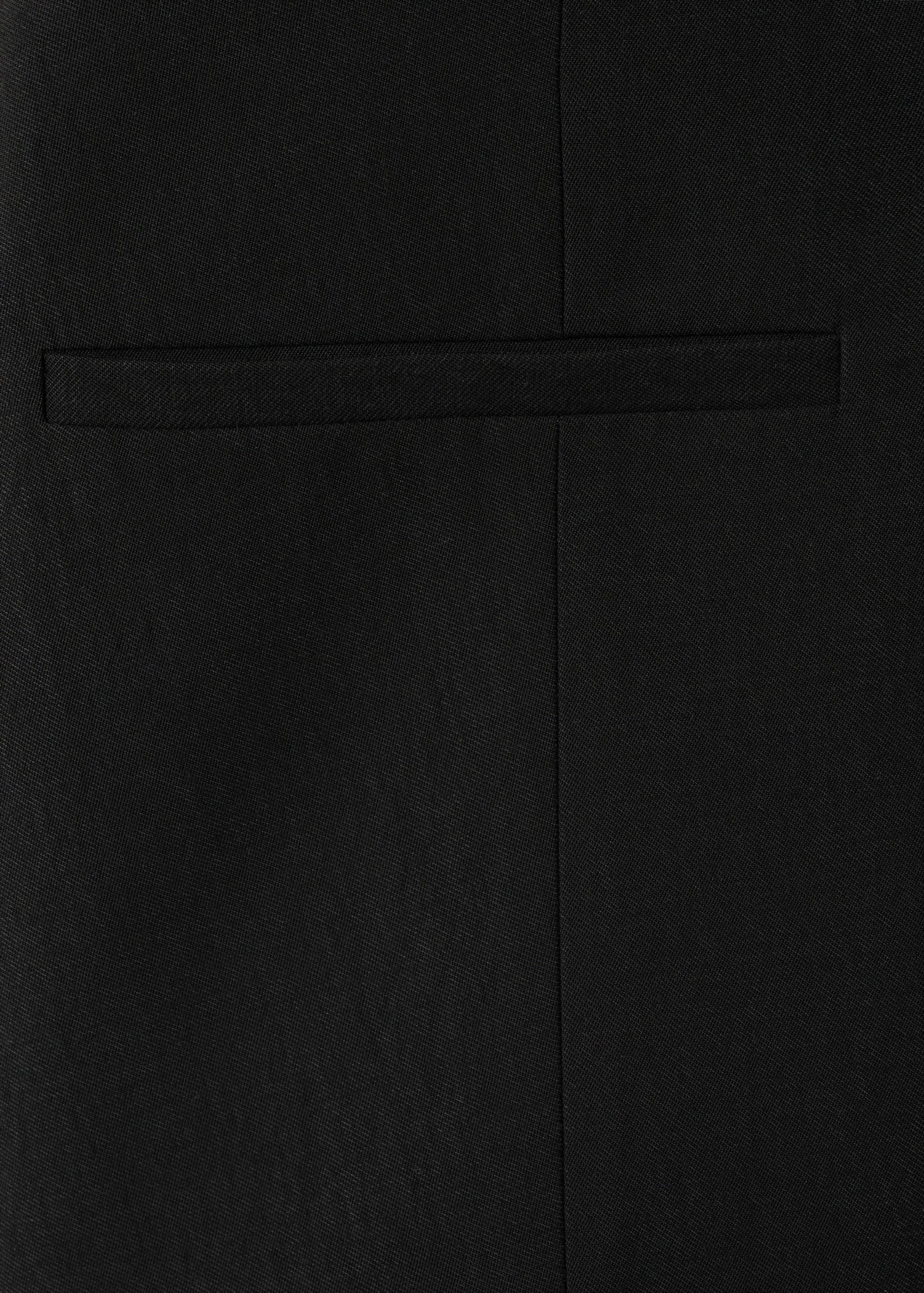 Mango chaleco napoli in black