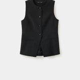Mango chaleco napoli in black