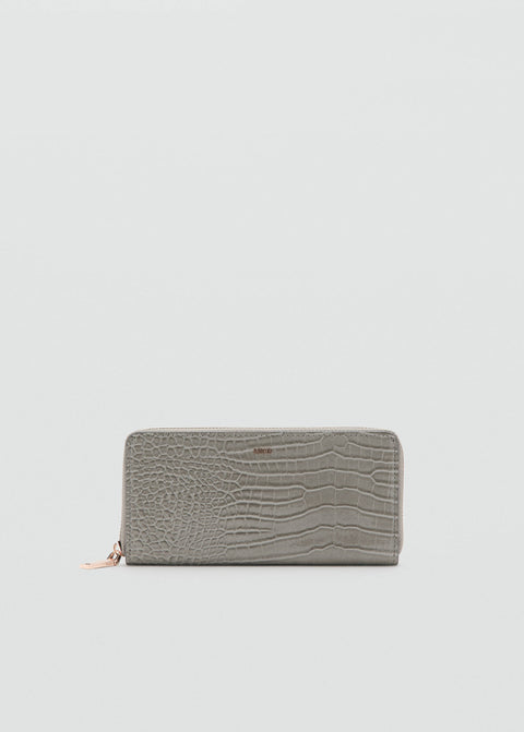Mango large wallet victoria in grey