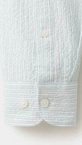 Mango camisa kissos in pastel green