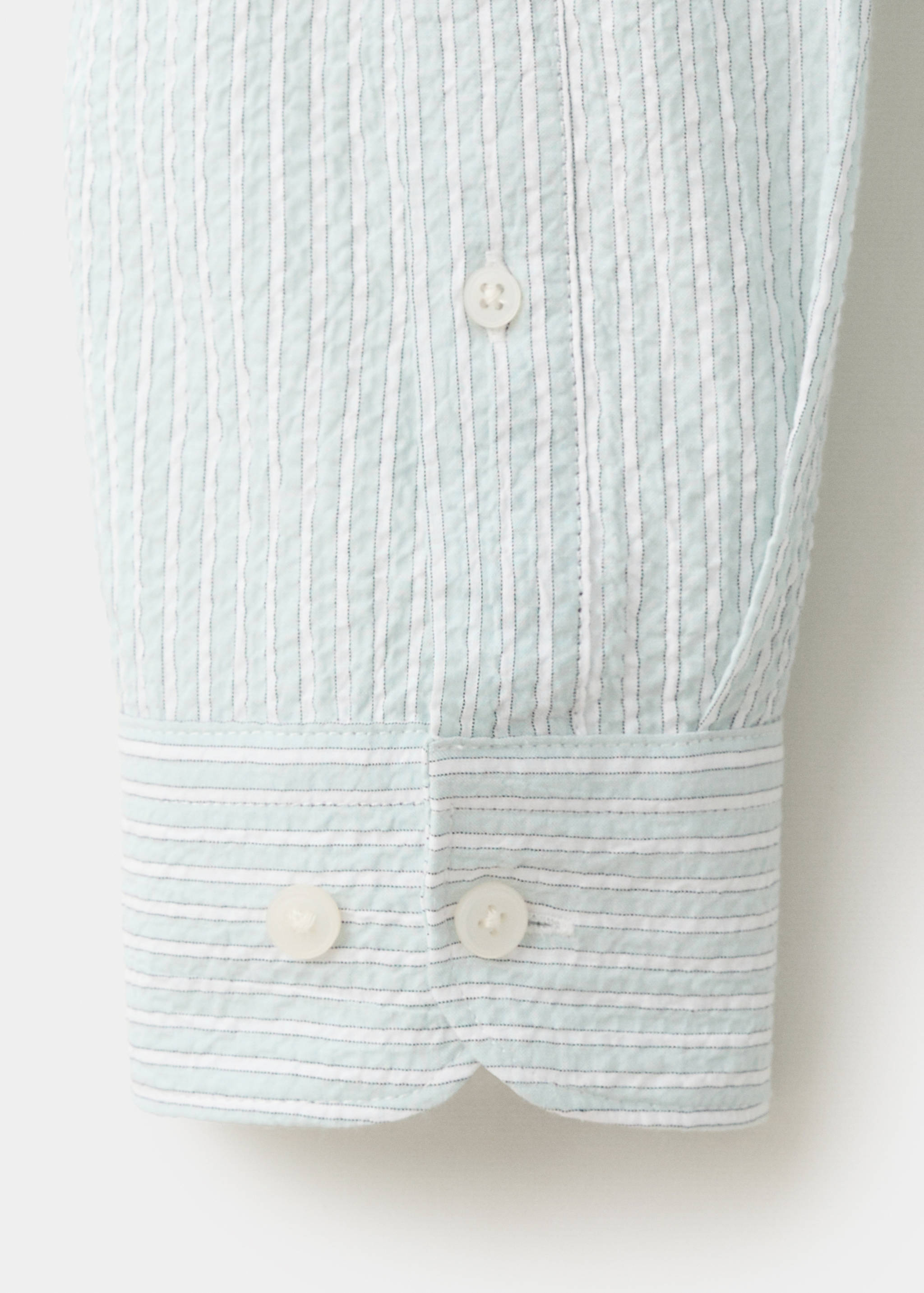 Mango camisa kissos in pastel green