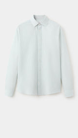Mango camisa kissos in pastel green