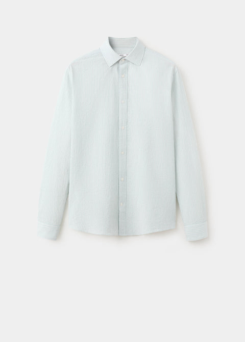 Mango shirt kissos in pastel green