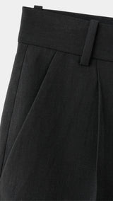 Mango bermudas napoli in black