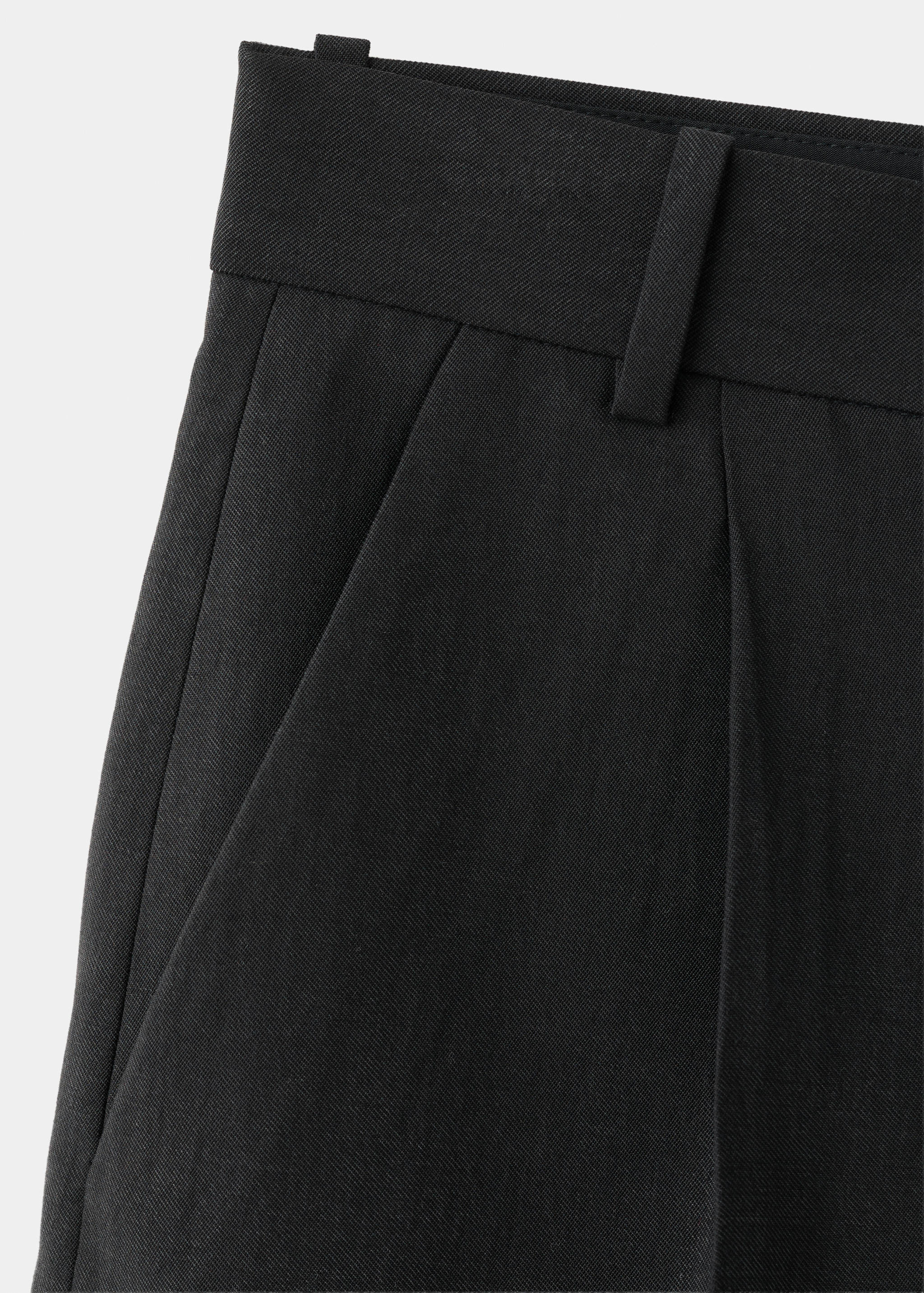Mango bermudas napoli in black