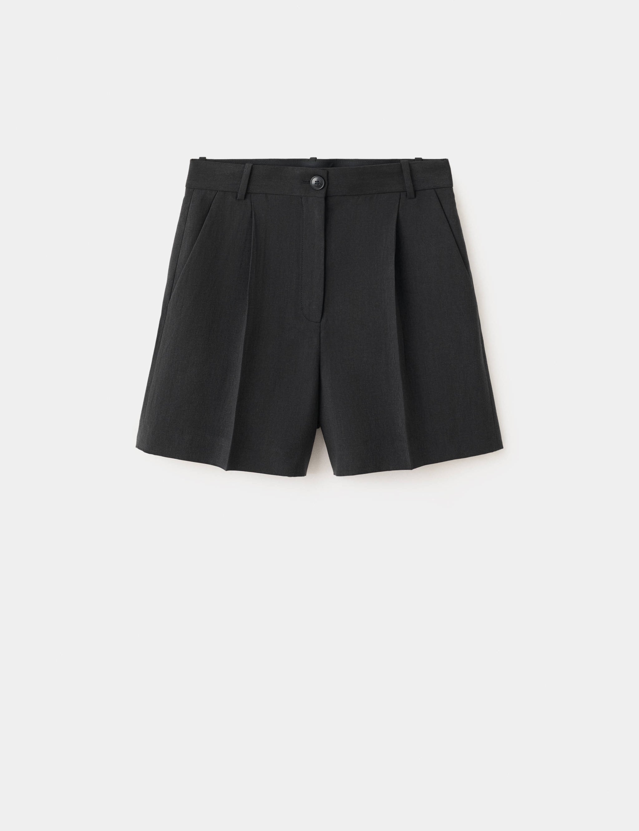 Mango bermudas napoli in black