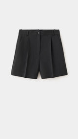 Mango bermudas napoli in black
