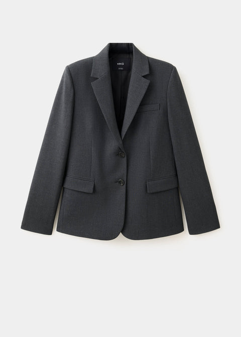 Mango blazer bergen in grey