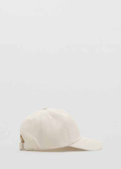 Mango cap basic in off white