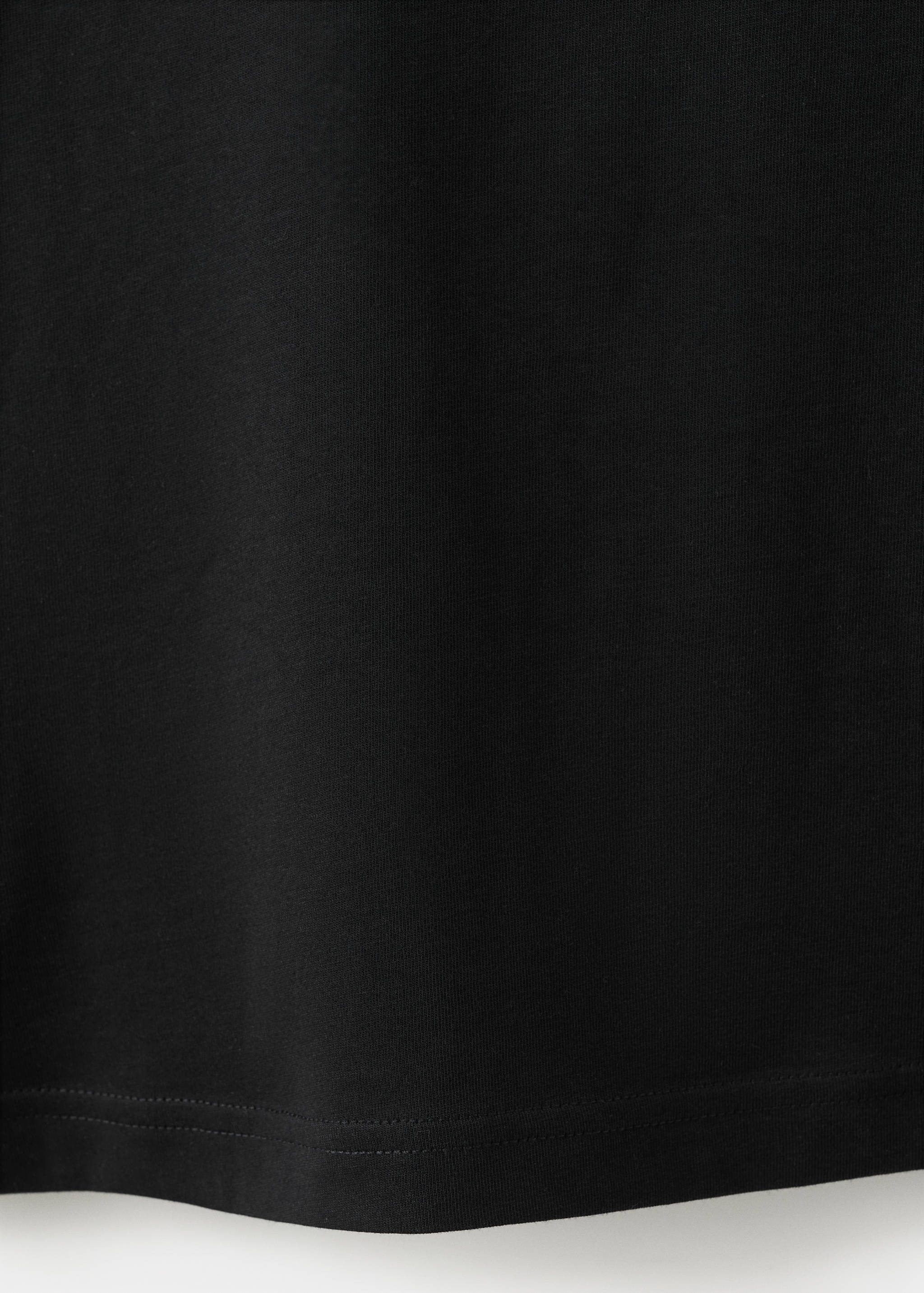 Mango camiseta chals in black