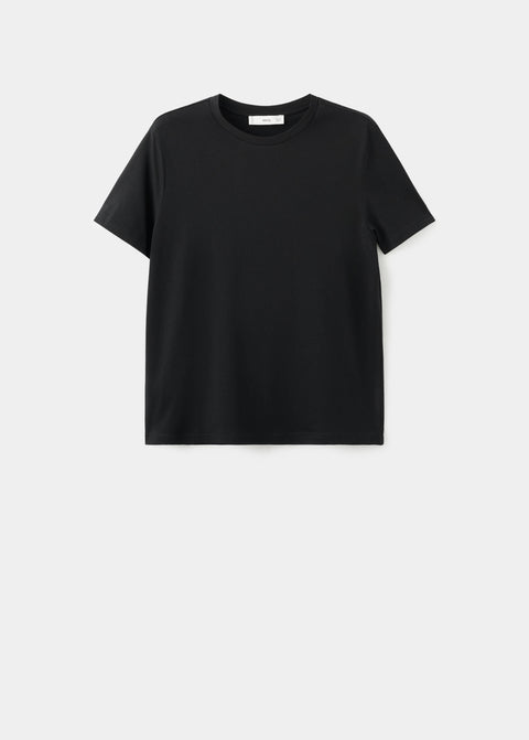 Mango t-shirt chals in black