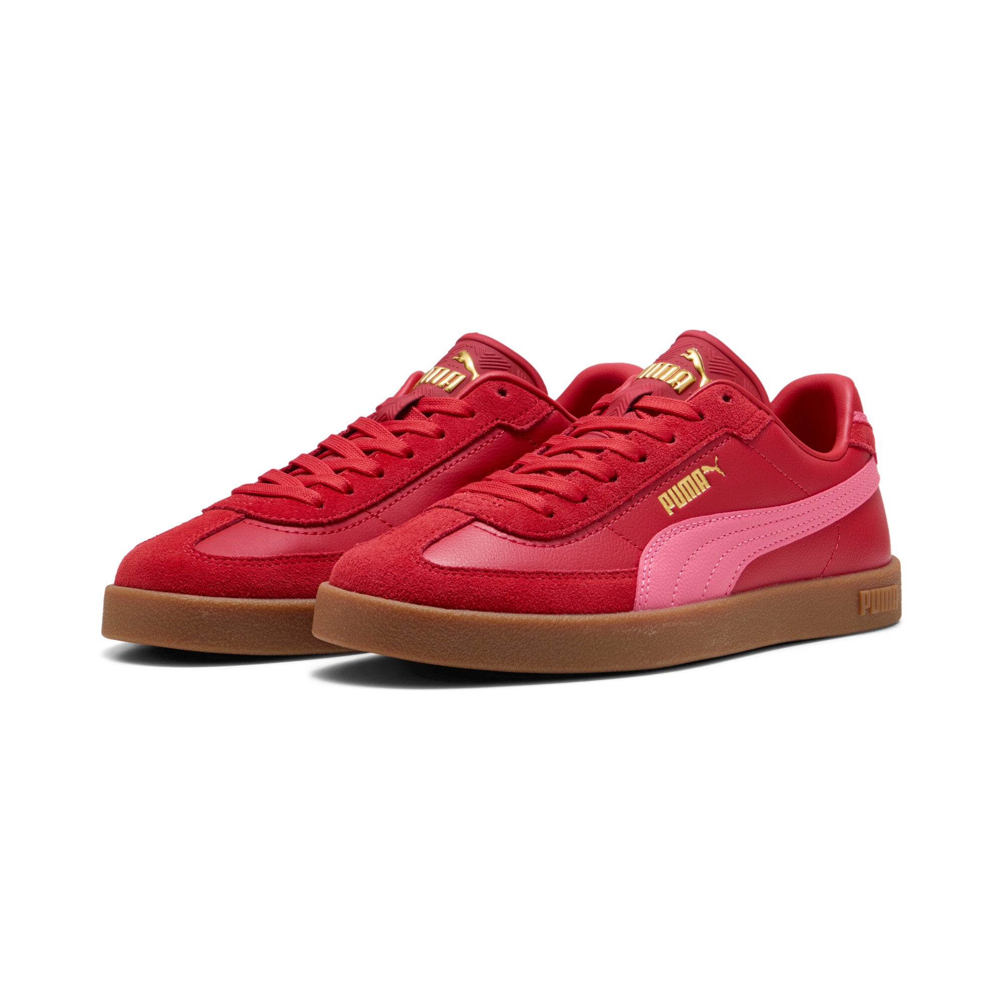 PUMA club II era sneakers unisex (397447) in candy apple and magic rose