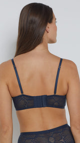 Etam flexi lace - SC balconnet in navy