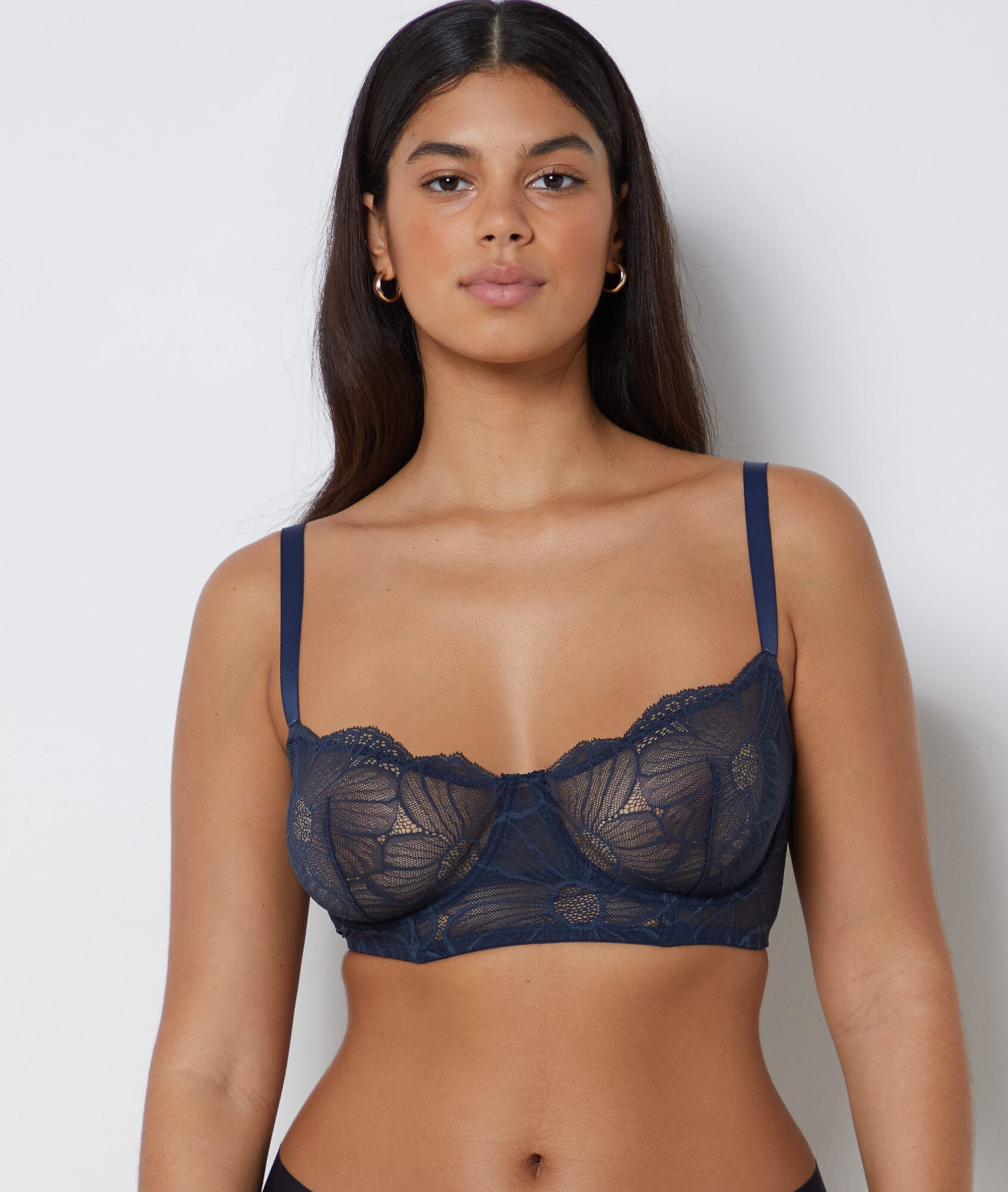 Etam flexi lace - SC balconnet in navy