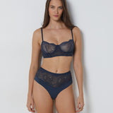 Etam flexi lace - SC balconnet in navy