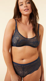 Etam flexi lace - SC classique in navy